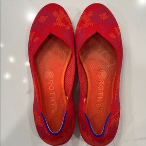 Rothy's Vibrant Red and Orange Flats